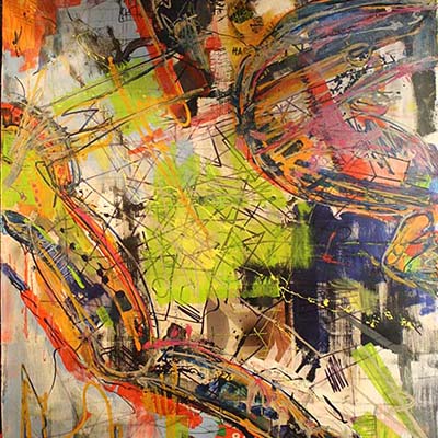 Y live it my way 100x140cm tela