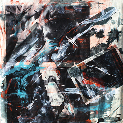 Self portrait 100x100cm